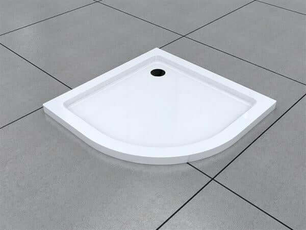 Quarter circle shower tray