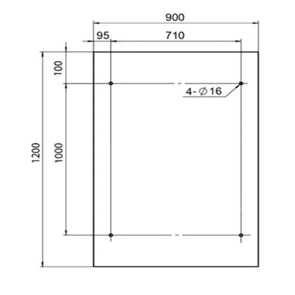 GlasHomeCenter - Glasvordach - Grauglas - 120x90cm - 13.1mm VSG - inkl. 2 Edelstahlhalterungen Variante "Athen"