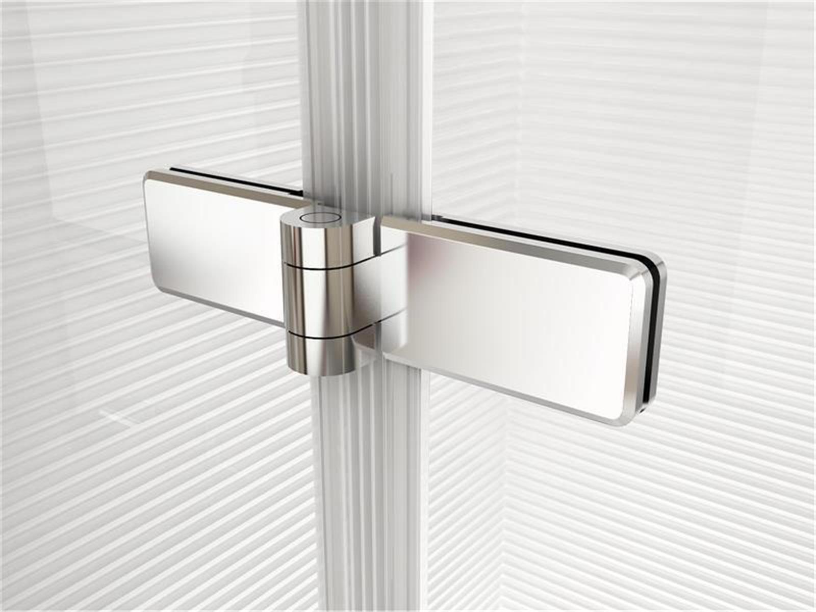 Verchromte Scharniere der Dusche Ichiro