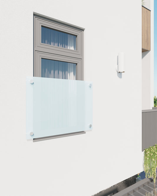 Französischer Balkon Milchglas – Sichtschutz & Absturzsicherung