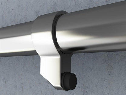 Glastür Schiebetür mit 4 Querstreifen - Edles Matt-Design - 8mm ESG Sicherheitsglas