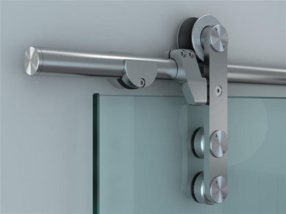 Design-Glastür Schiebetür "Matrix" – 8mm ESG Sicherheitsglas – Modernes Liniendekor