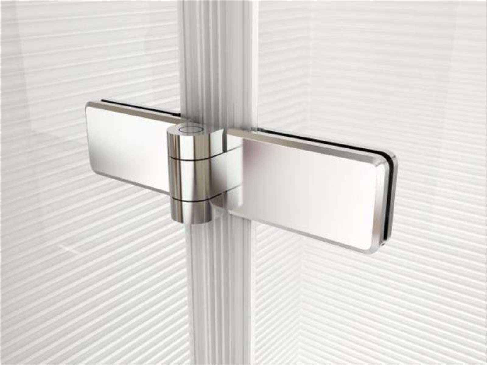 Verchromtes Messing-Scharnier Glas-an-Glas Verbindung Modell Mirai