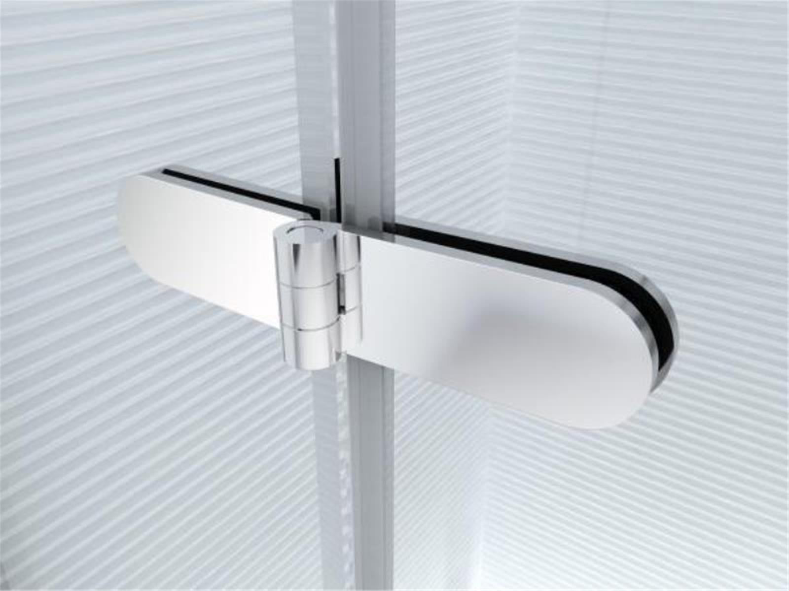 Hochwertiges Scharnier für Rundduschen (Chrom-Optik)