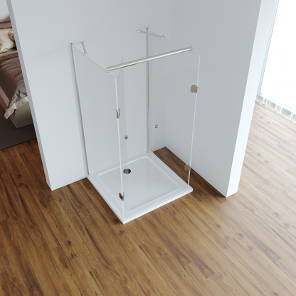 Die Türen der Duschkabine Asuka öffnen nach innen