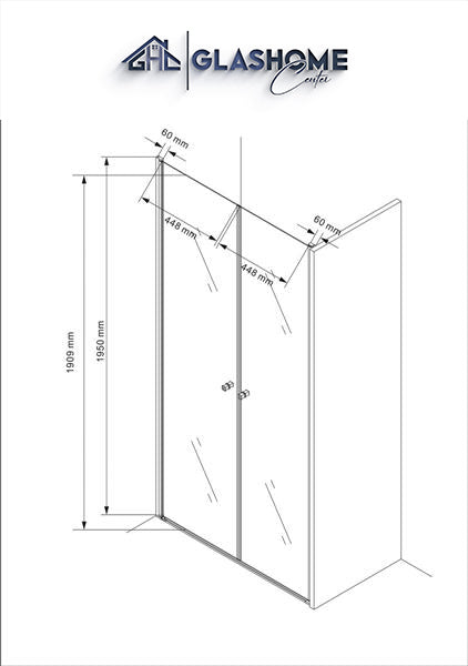 Technische Skizze 105 x 195 cm