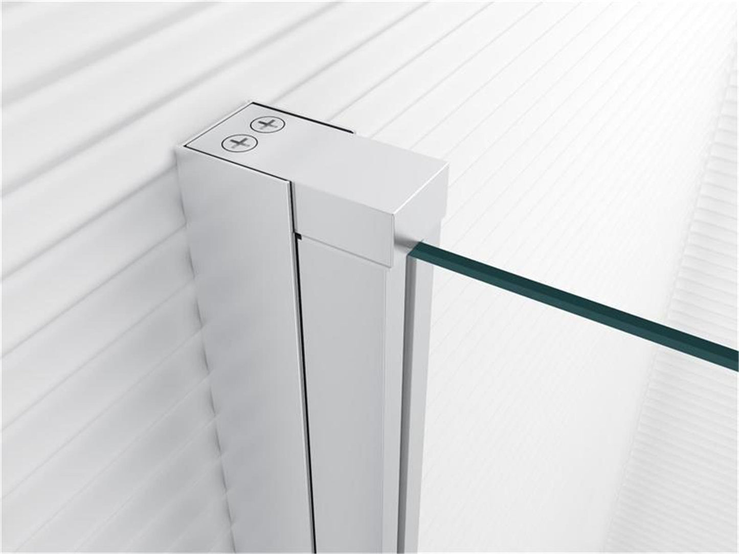 Aluminium-Wandprofil mit 30mm Verstellbereich zum Ausgleich von Wandunebenheiten