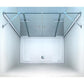 GlasHomeCenter - Cabine de niche Utah (160 x 180 cm) - verre de sécurité trempé 8 mm - sans receveur de douche