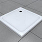 GlasHomeCenter - receveur de douche carré plat - 80x80x5cm - blanc