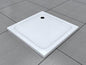 GlasHomeCenter - plato de ducha cuadrado plano - 90x90x5cm - blanco