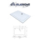 GlasHomeCenter - flache rechteckige Duschtasse - 100x90x5cm - weiß