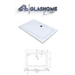 GlasHomeCenter - receveur de douche plat rectangulaire - 120x80x5cm - blanc