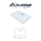 GlasHomeCenter - vlakke rechthoekige douchebak - 120x90x5cm - wit