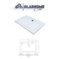 GlasHomeCenter - flache rechteckige Duschtasse - 140x90x5cm - weiß