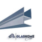 GlasHomeCenter - Alpha deurafdichting voor douchecabines - 8-10mm glasdikte - 185cm