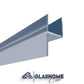 GlasHomeCenter - Türdichtung Epsilon für Duschkabinen - 8-10mm Glasstärke - 100cm