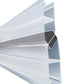GlasHomeCenter - Joint magnétique Beta pour cabines de douche - épaisseur de verre 8mm - 180°/90° - 185cm