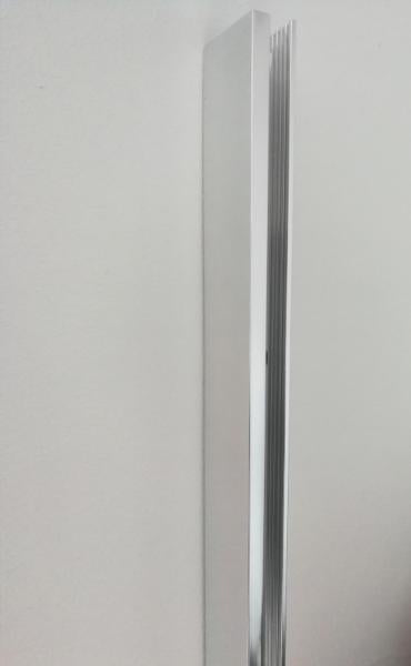 GlasHomeCenter Aluminium Profil für Glaswände und Duschkabinen aus rostfreiem Edelstahl bis 10mm Glas