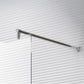 GlasHomeCenter - barra estabilizadora plateada - tubo redondo - para Duchwand y cabina de ducha - para espesores de vidrio de hasta 10 mm - montaje en pared y vidrio