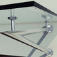 GlasHomeCenter - glass canopy - Clear glass - 130x90cm - 13.1mm VSG - incl. 2 Edelstahlhalterungen Variant "Rome"