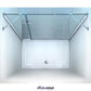 GlasHomeCenter - Cabina a nicchia New York (155 x 195 cm) - 8mm ESG - senza piatto doccia