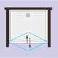 GlasHomeCenter - cabina nicho California (80 x 195 cm) - vidrio de seguridad templado de 6 mm - sin plato de ducha