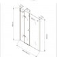 GlasHomeCenter - niche cabine New York (205 x 195 cm) - verre de sécurité trempé 8 mm - sans receveur de douche
