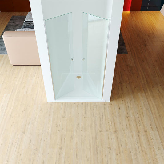 GlasHomeCenter - cabina nicho California (110 x 195 cm) - vidrio de seguridad templado de 6 mm - sin plato de ducha