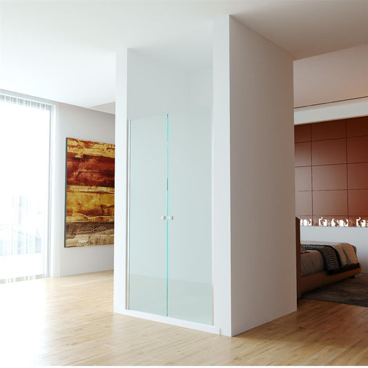 GlasHomeCenter - cabina nicho California (125 x 195 cm) - vidrio de seguridad templado de 6 mm - sin plato de ducha