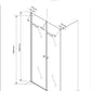 GlasHomeCenter - cabina nicho California (110 x 195 cm) - vidrio de seguridad templado de 6 mm - sin plato de ducha