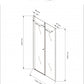 GlasHomeCenter - Cabina nicho Florida (175 x 195 cm) - Vidrio de seguridad templado de 8 mm - sin plato de ducha