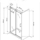 GlasHomeCenter - niche cabin Hawaii (110 x 195 cm) - 8mm ESG - with roller system - without shower tray