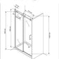 GlasHomeCenter - niche cabin Hawaii (115 x 195 cm) - 8mm ESG - with roller system - without shower tray