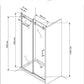 GlasHomeCenter - niche cabin Hawaii (125 x 195 cm) - 8mm ESG - with roller system - without shower tray
