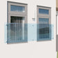 Französischer Balkon Glasgeländer 2x Glas 200x90cm GlasHomeCenter