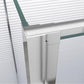 U-shower "Amaya" (100x75x195cm) - 8mm - corner shower - shower partition - without shower tray