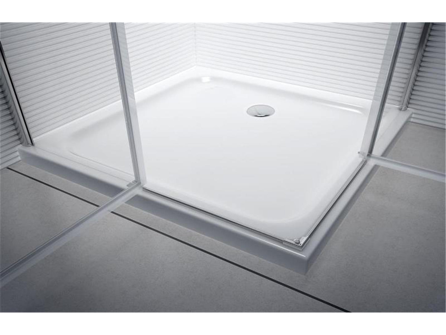 Shower cabin "Akira" (90x90x195cm) - 8mm - corner shower cabin - shower partition - without shower tray