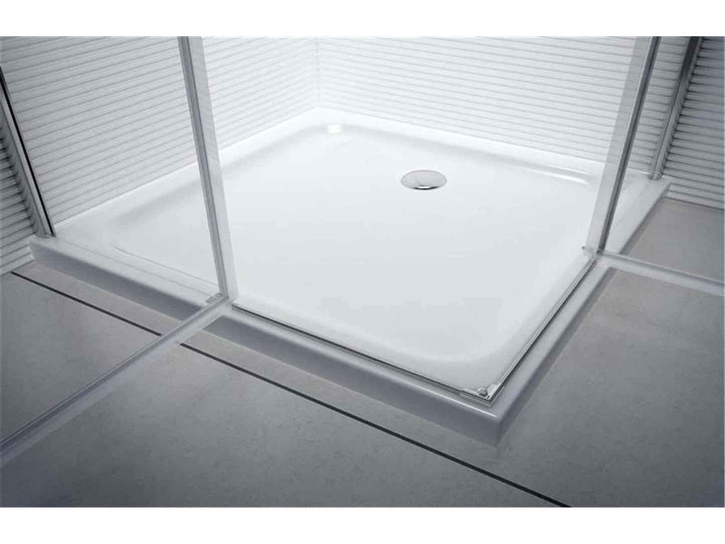 Shower cabin "Akira" (100x90x195cm) - 8mm - corner shower cabin - shower partition - without shower tray