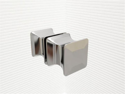 GlasHomeCenter - U-shaped shower cubicle "Asuka" (80x90x195cm) - 8mm - corner shower cubicle - shower partition - without shower tray